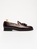 Men's Burgundy Leather Tassel Loafers