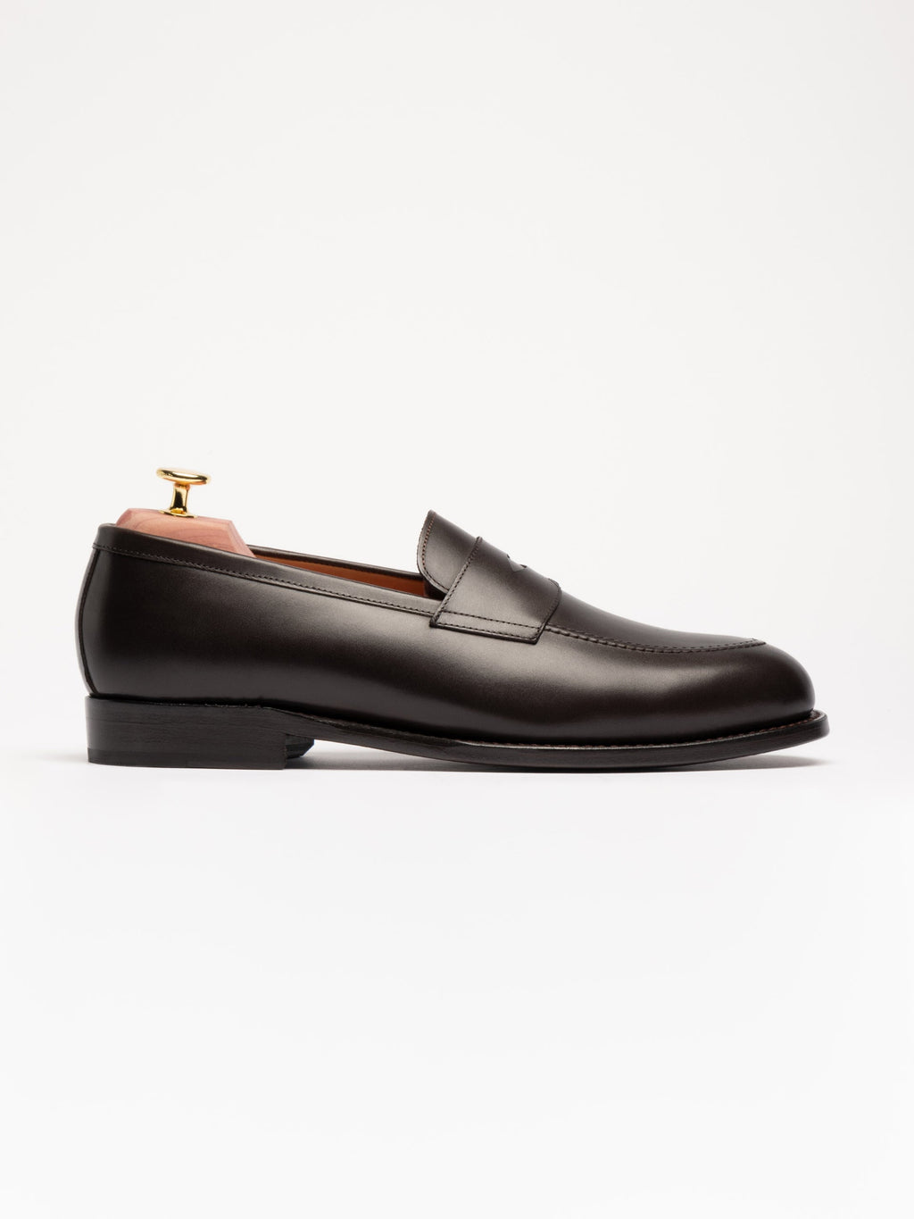 Men's Brown Leather Penny Loafers