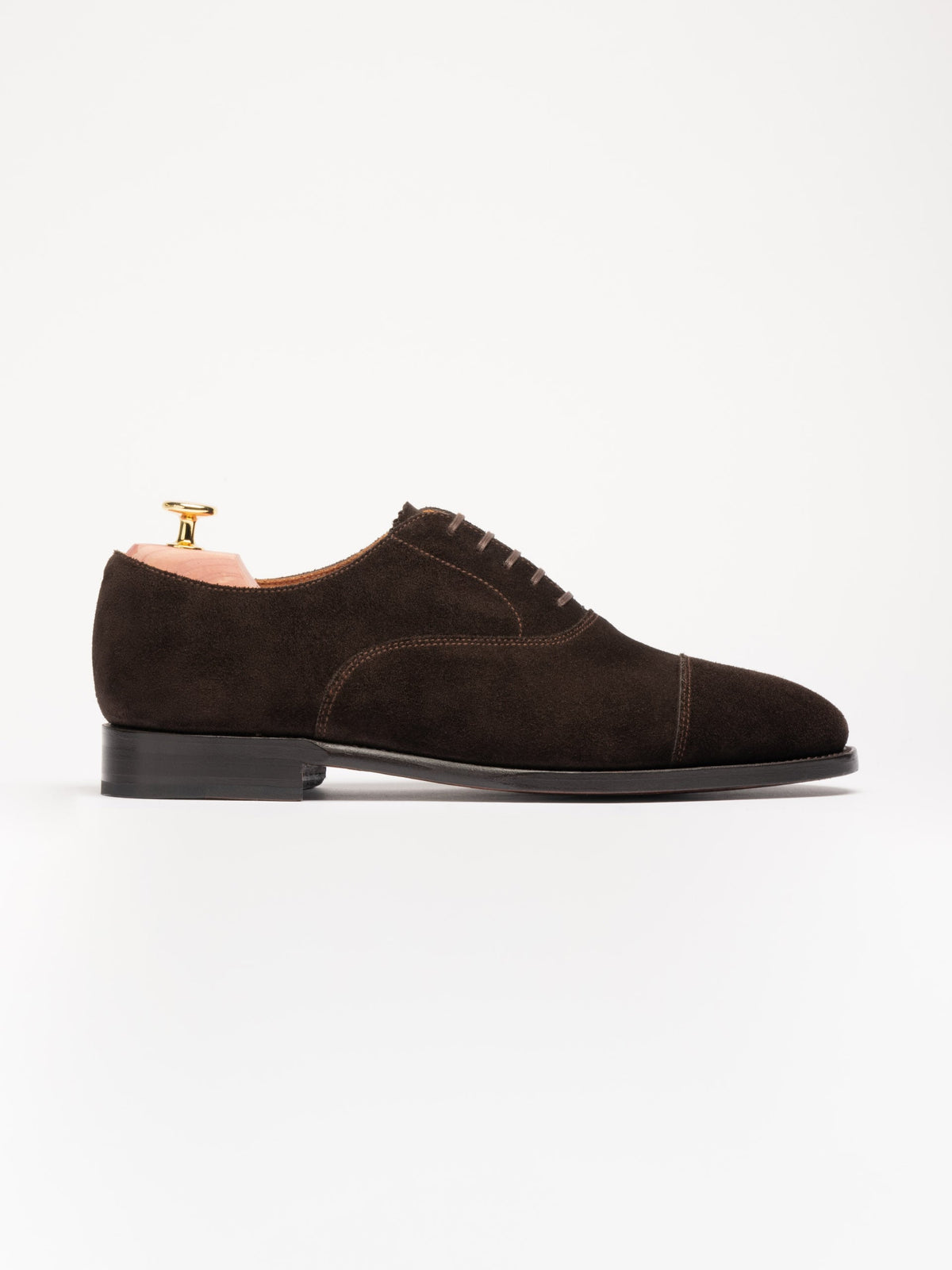 Men's Brown Suede Oxford Shoes