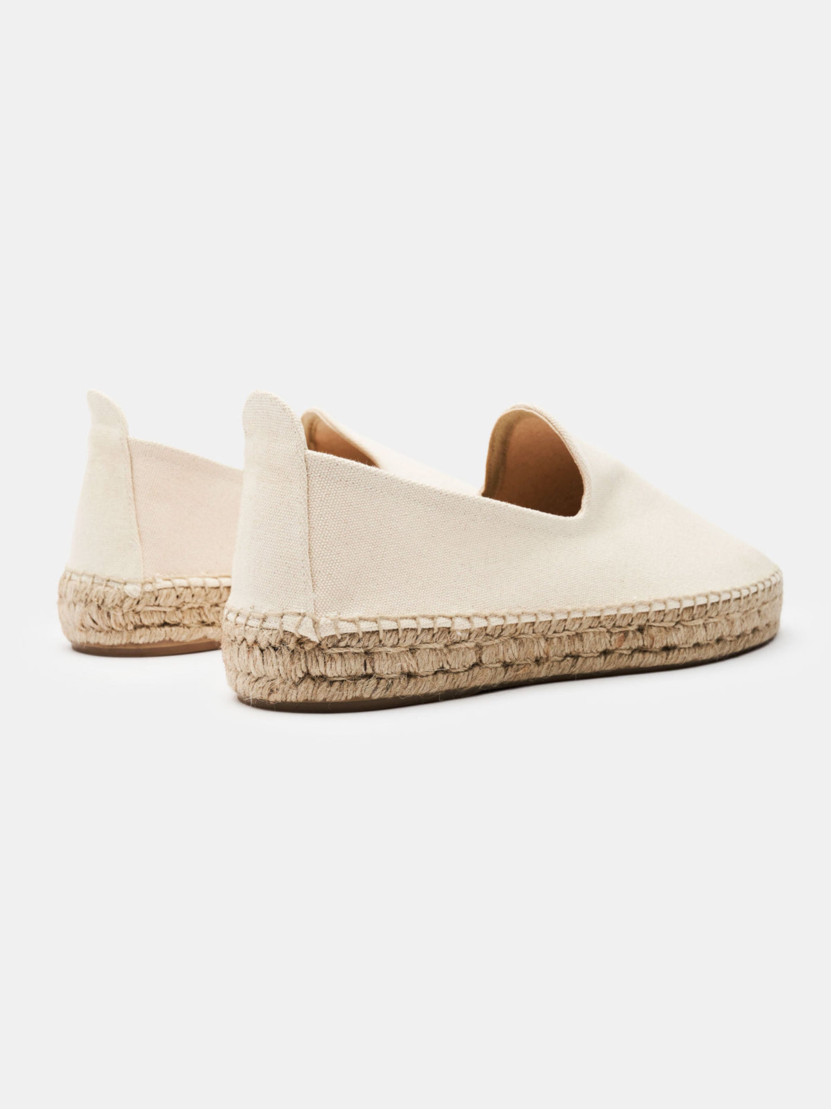 Men's Ivory Canvas Espadrilles