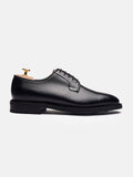 Men's Black Leather Derby Shoes – Blucher