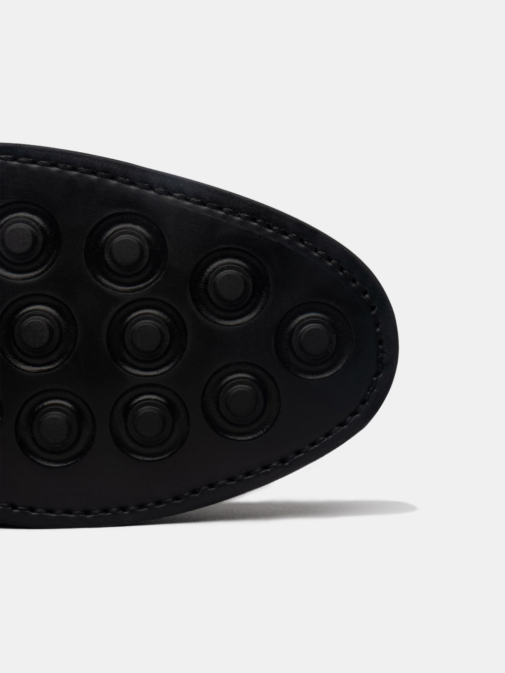 Men's Black Leather Derby Shoes