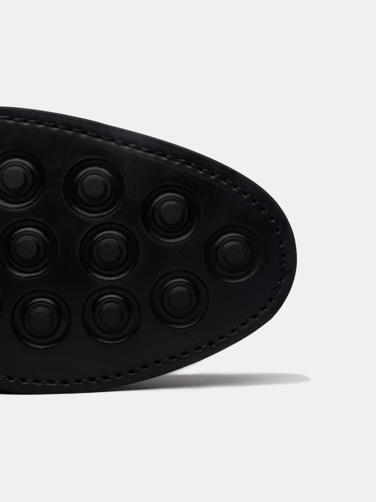 Men's Black Leather Derby Shoes