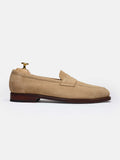 Men's Sand Suede Penny Loafers – Unlined