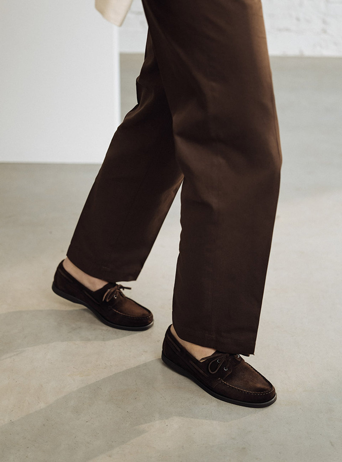Men's Brown Suede Boat Shoes