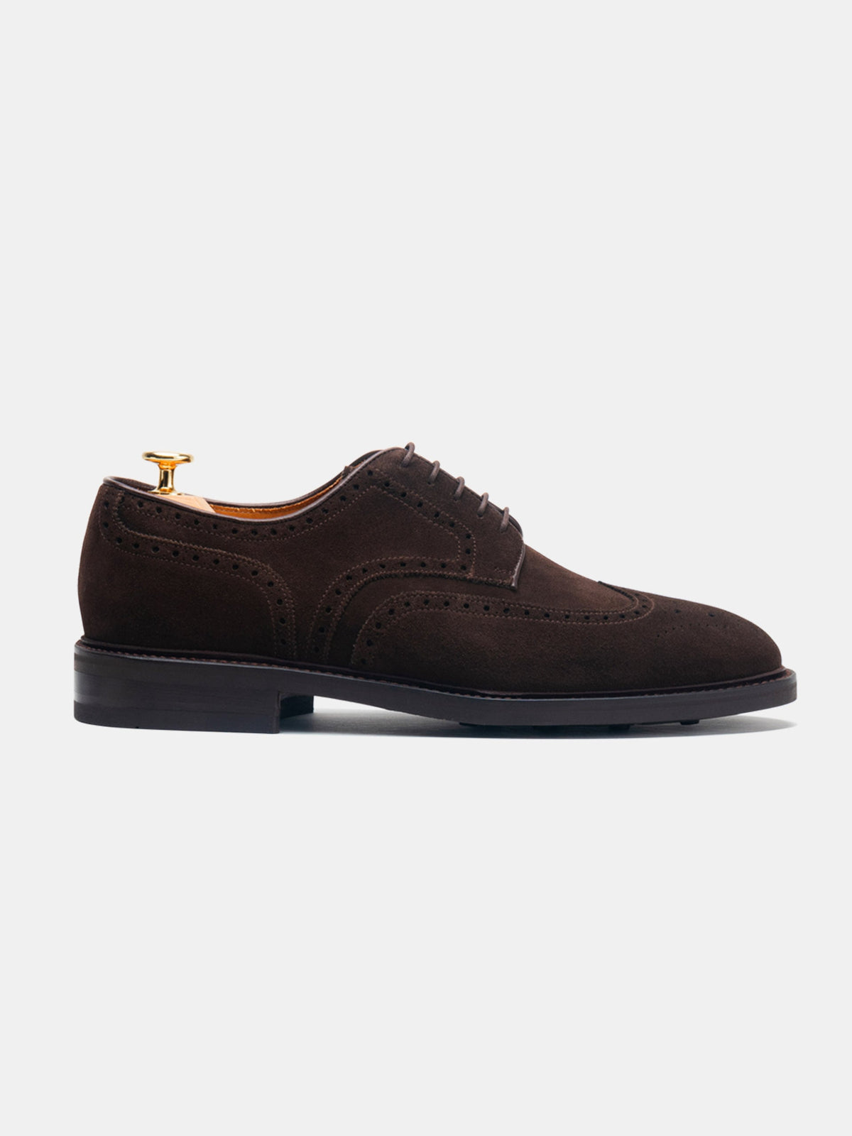 Men's Brown Suede Derby Shoes