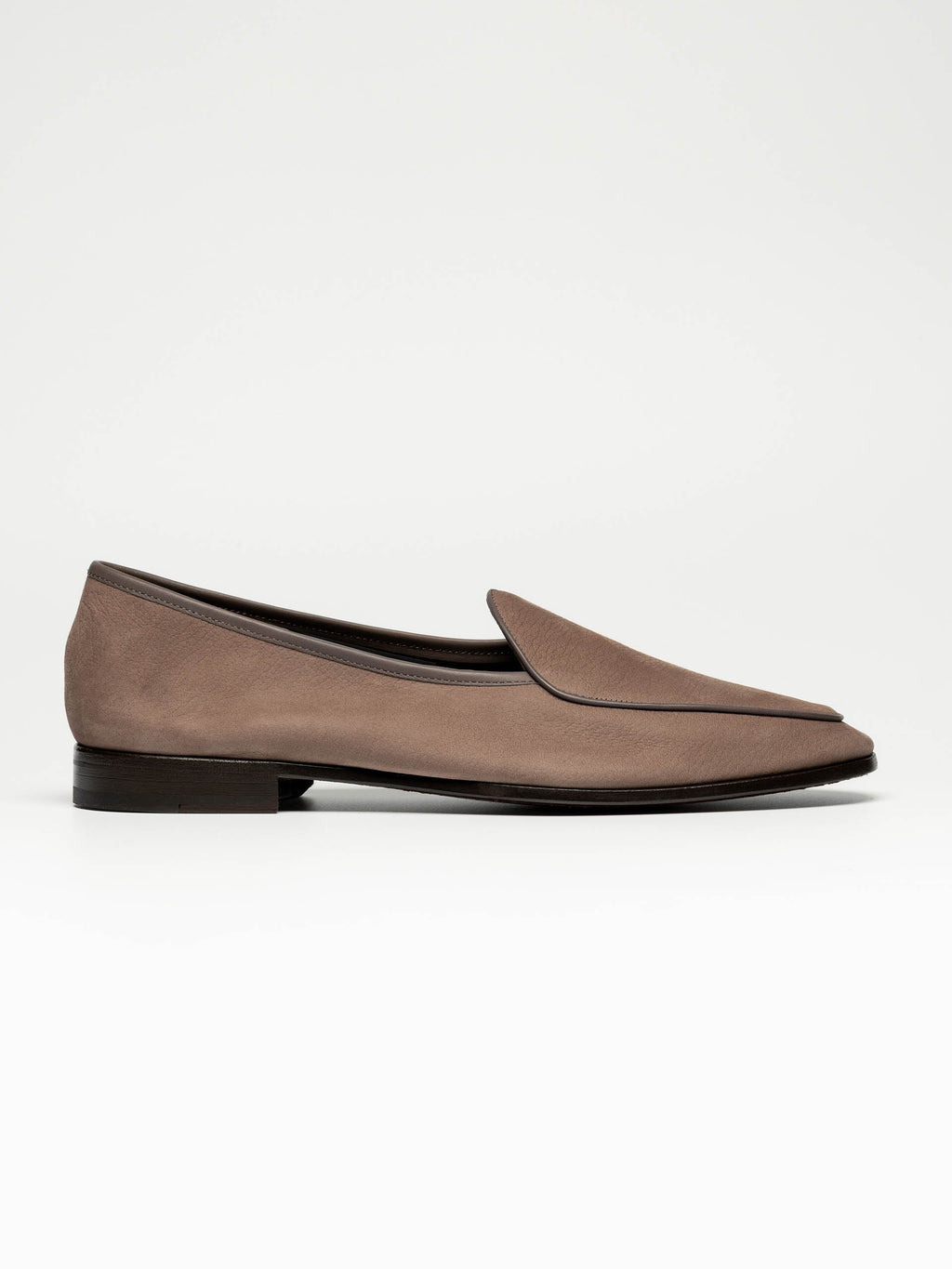 Men's Taupe Nubuck Belgian Loafers – Unlined