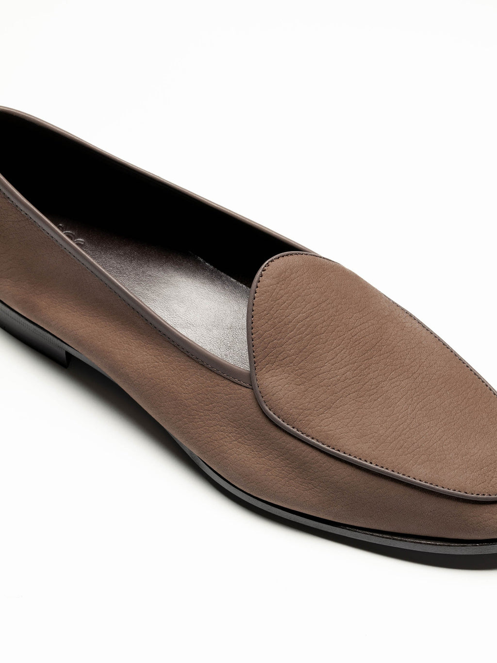 Men's Taupe Nubuck Belgian Loafers – Unlined