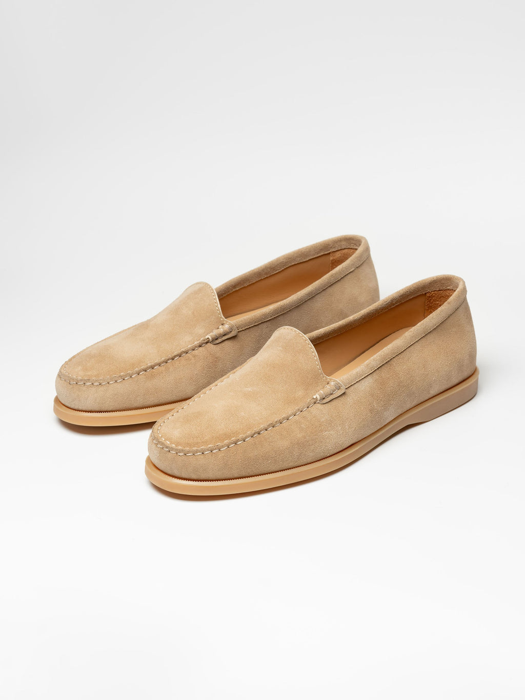 Men's Sand Suede Loafers – Venetian