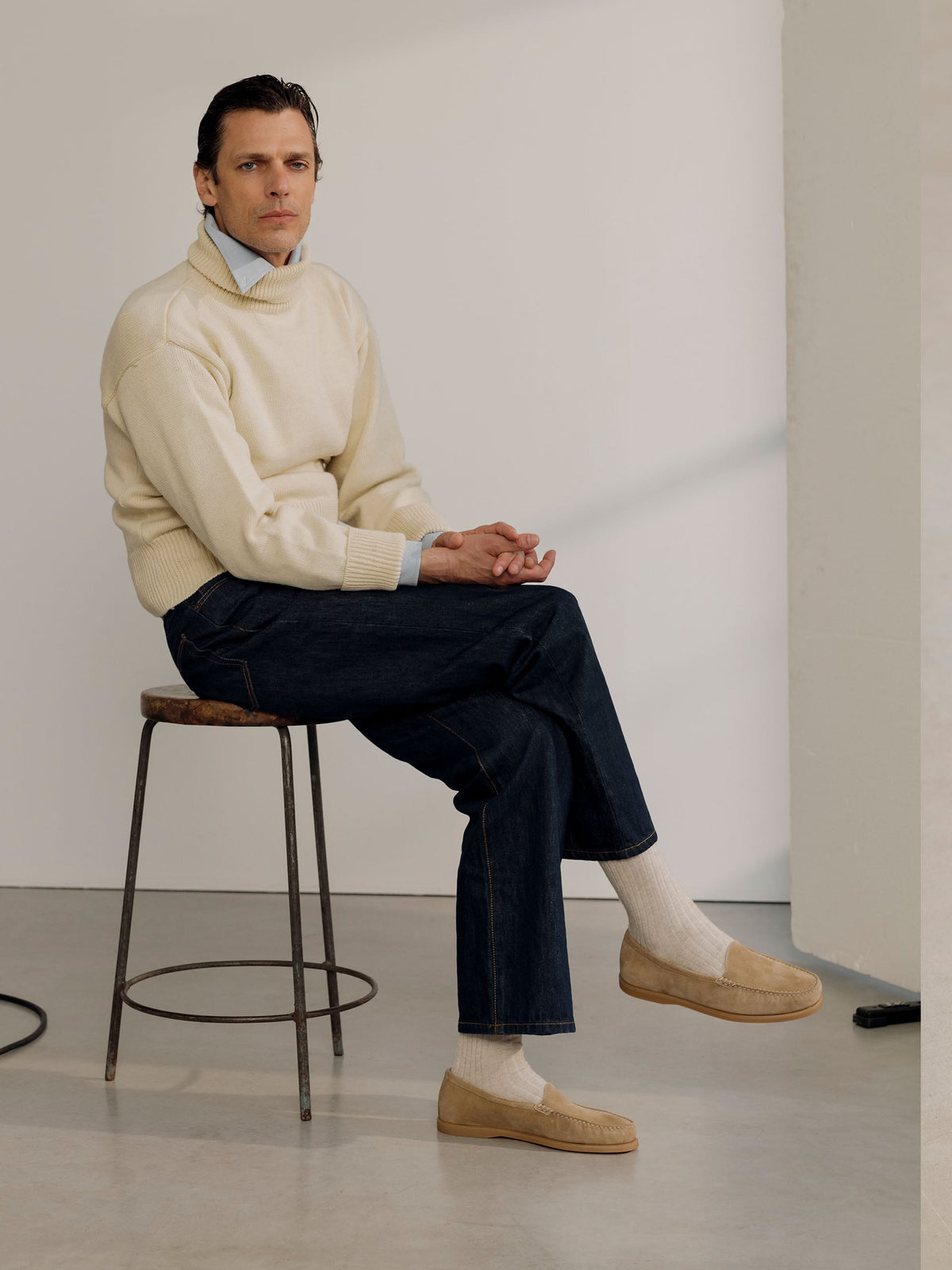Men's Sand Suede Loafers – Venetian
