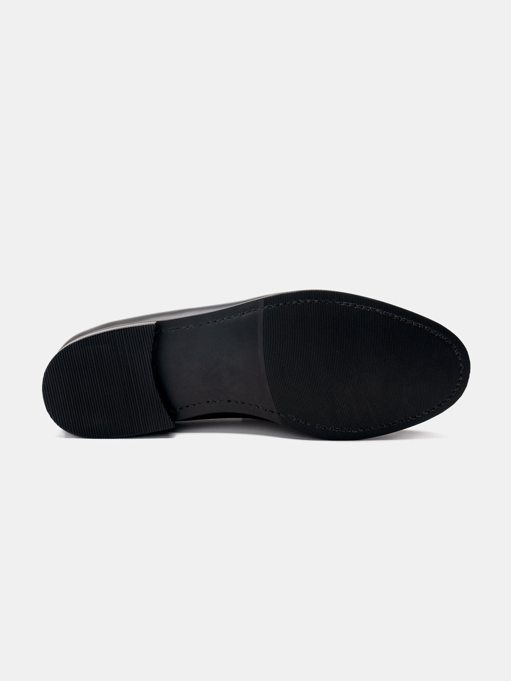 Men's Black Leather Tassel Loafers