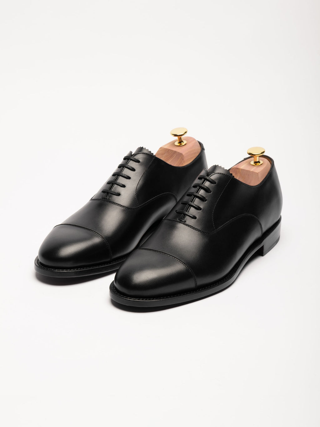 Men's Black Leather Oxford Shoes