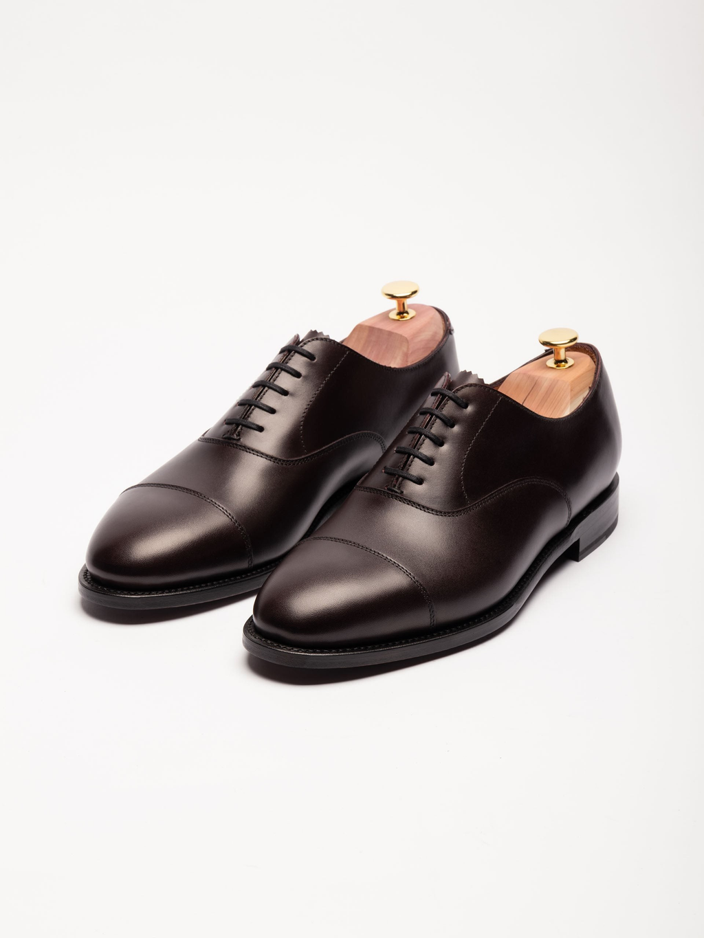 Men's Burgundy Leather Oxford Shoes