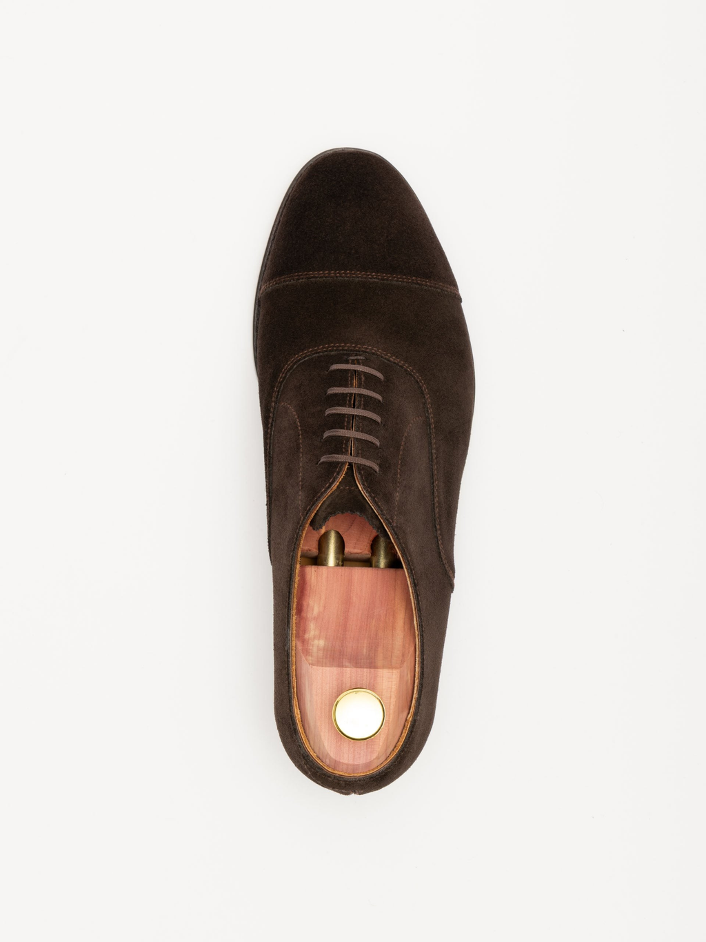 Men's Brown Suede Oxford Shoes
