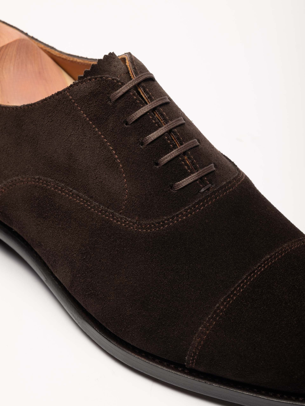 Men's Brown Suede Oxford Shoes