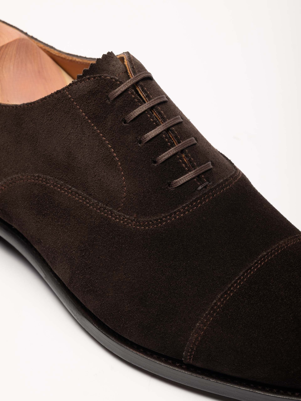 Men's Brown Suede Oxford Shoes