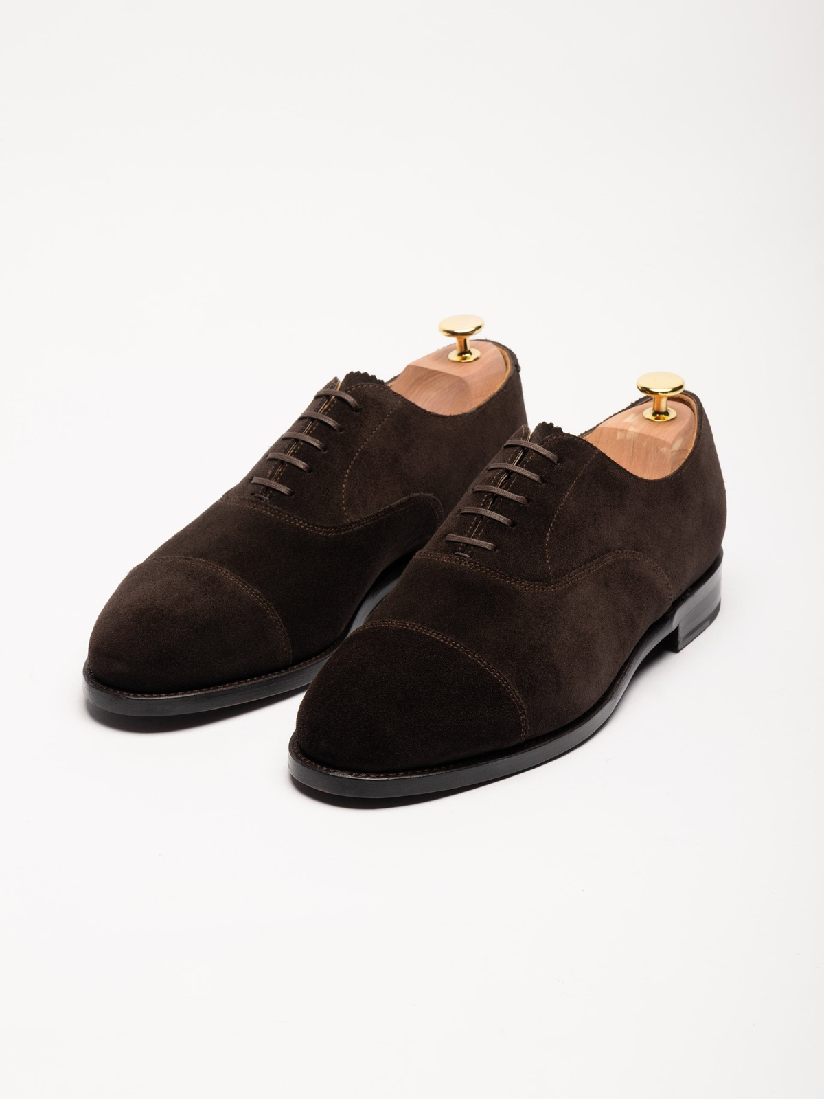 Men's Brown Suede Oxford Shoes