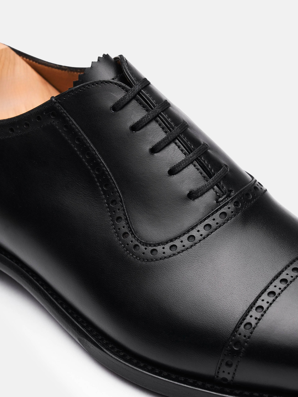 Men's Black Oxford Shoes – Adelaide
