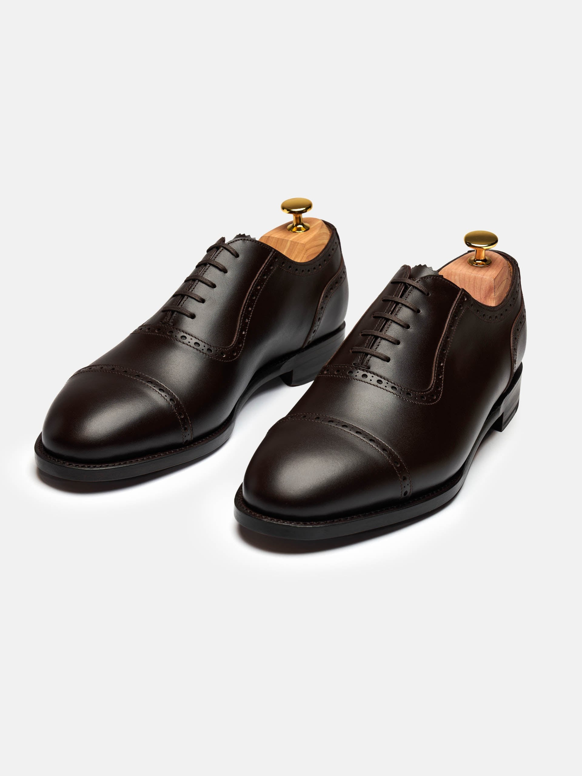 Men's Brown Leather Oxford Shoes – Adelaide