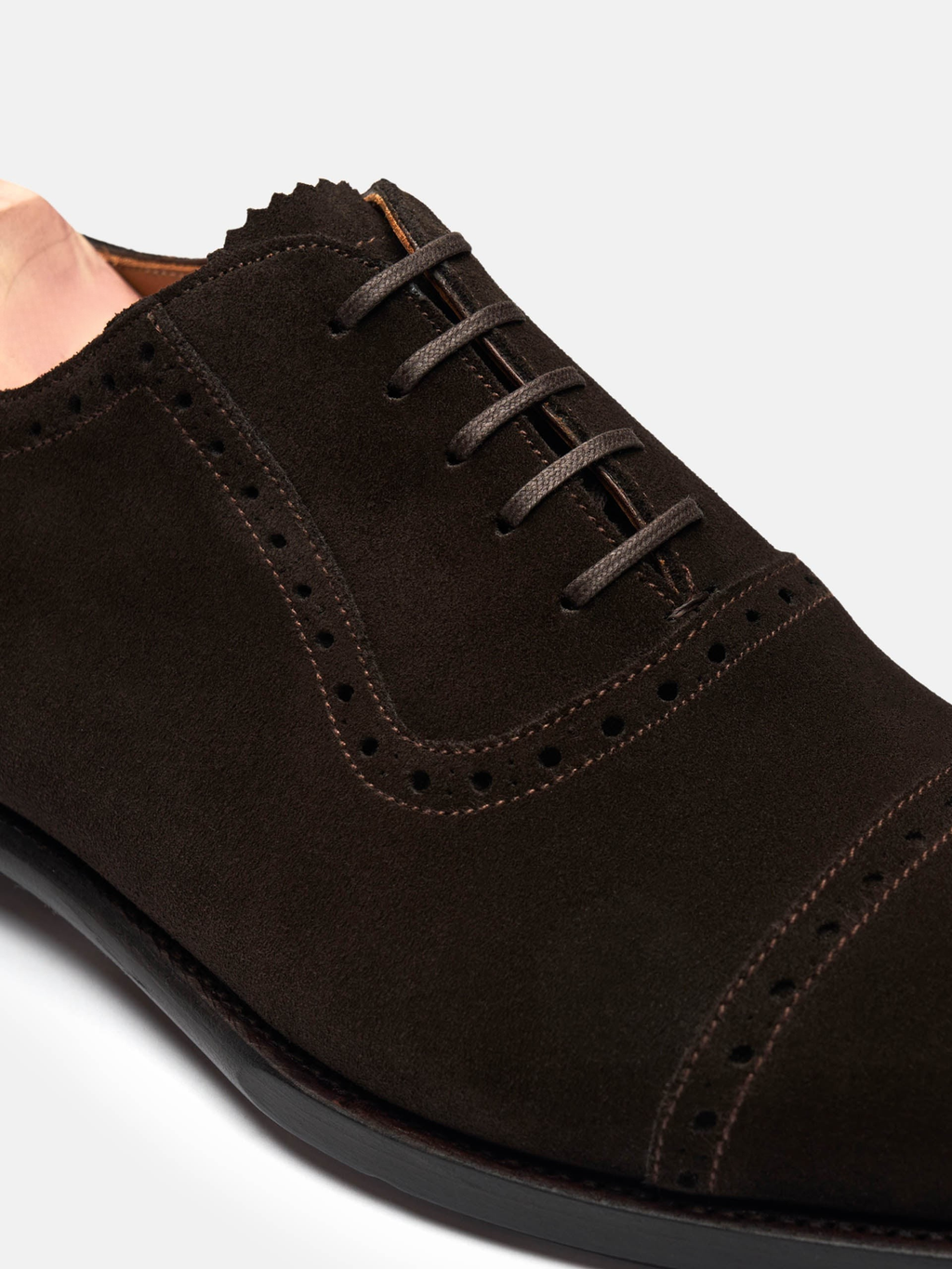 Men's Brown Suede Oxford Shoes – Adelaide