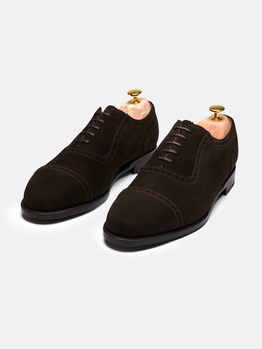 Men's Brown Suede Oxford Shoes – Adelaide