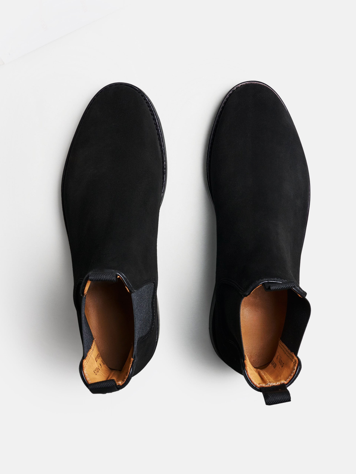 Men's Black Suede Chelsea Boots