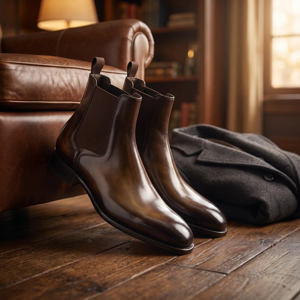 Men's Burnished Brown Chelsea Boots – Alderman